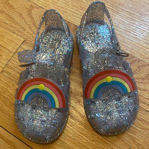 Rainbow jelly shoes